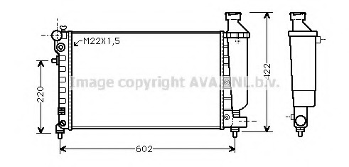 Radiator racire motor