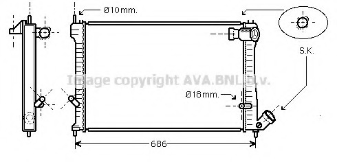 Radiator racire motor