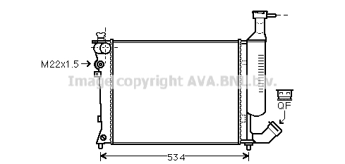 Radiator racire motor