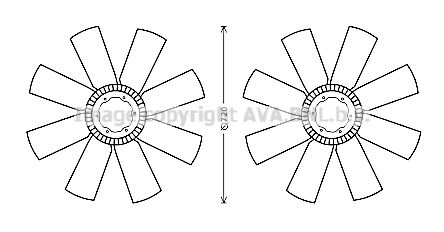 Paleta ventilator racire motor