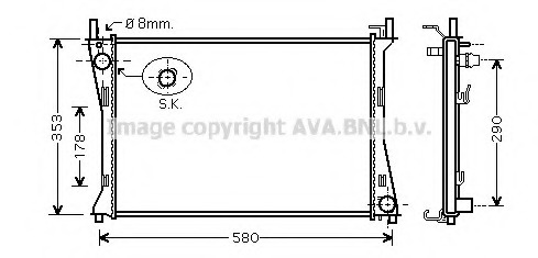 Radiator racire motor