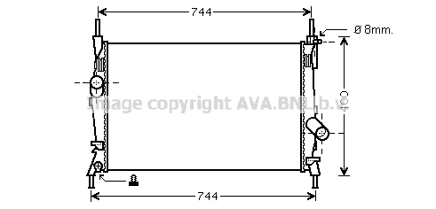 Radiator racire motor