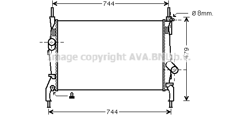 Radiator racire motor