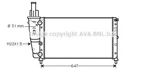 Radiator racire motor