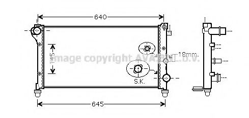 Radiator racire motor