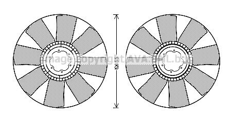 Paleta ventilator racire motor