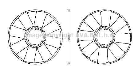 Paleta ventilator racire motor