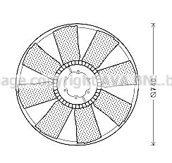 Paleta ventilator racire motor