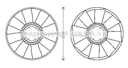 Paleta ventilator racire motor