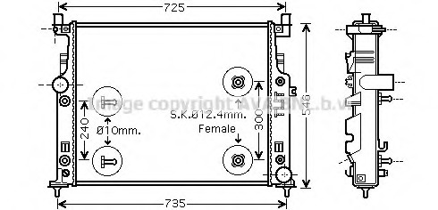 Radiator racire motor