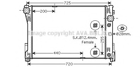 Radiator racire motor