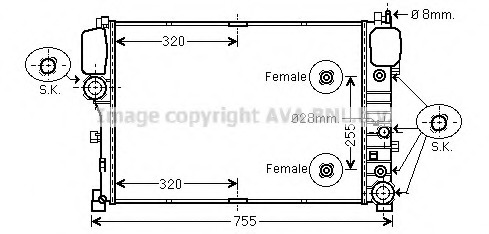 Radiator racire motor