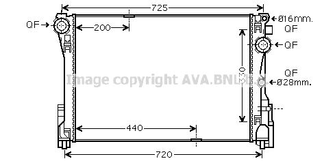 Radiator racire motor