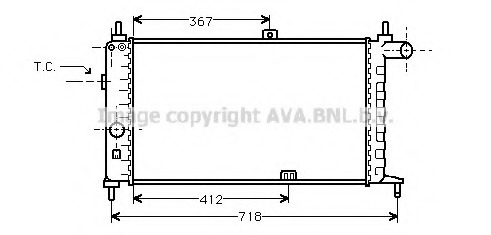 Radiator racire motor