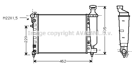 Radiator racire motor