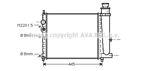 Radiator racire motor