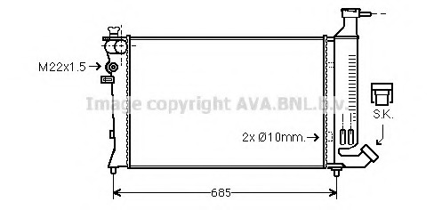 Radiator racire motor