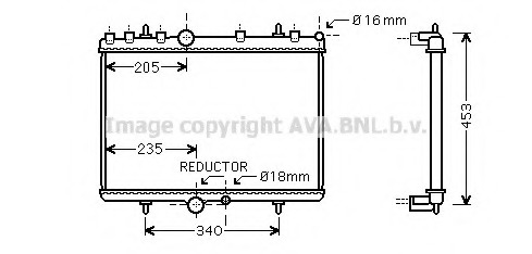 Radiator racire motor