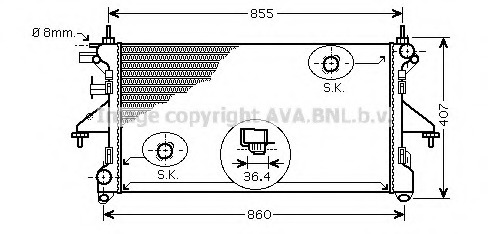 Radiator racire motor