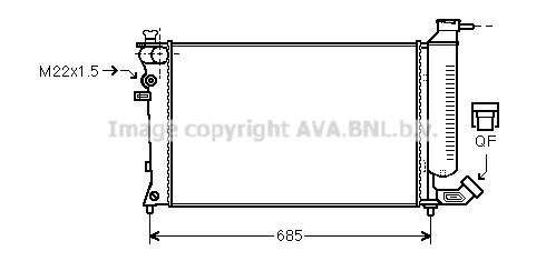 Radiator racire motor