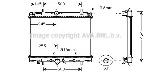 Radiator racire motor