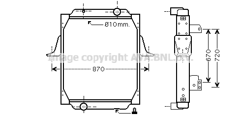 Radiator racire motor