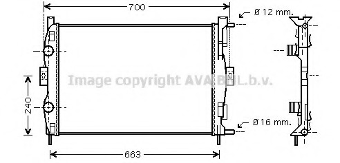 Radiator racire motor