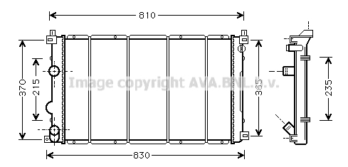 Radiator racire motor