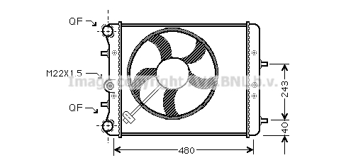 Radiator racire motor