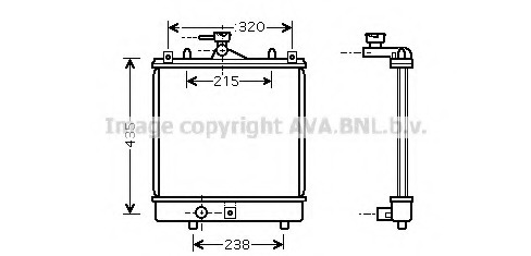 Radiator racire motor