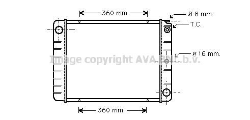 Radiator racire motor