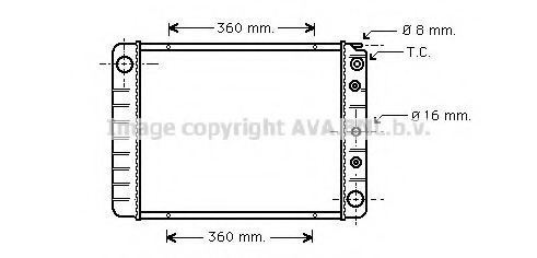 Radiator racire motor