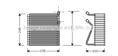 Evaporator aer conditionat