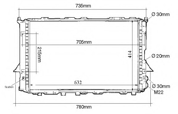 Radiator racire motor