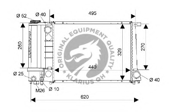 Radiator racire motor