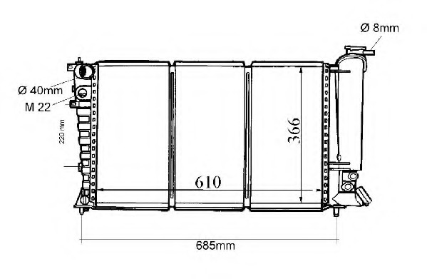 Radiator racire motor