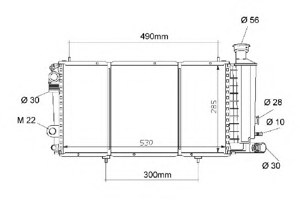 Radiator racire motor