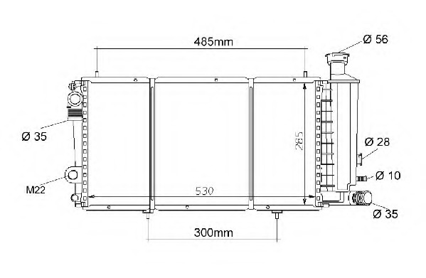 Radiator racire motor