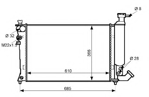 Radiator racire motor