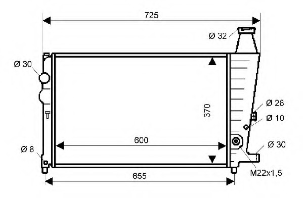 Radiator racire motor