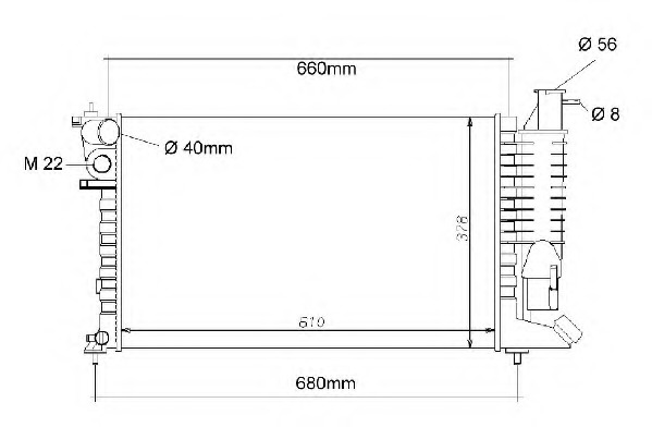 Radiator racire motor