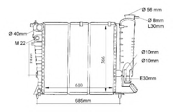 Radiator racire motor