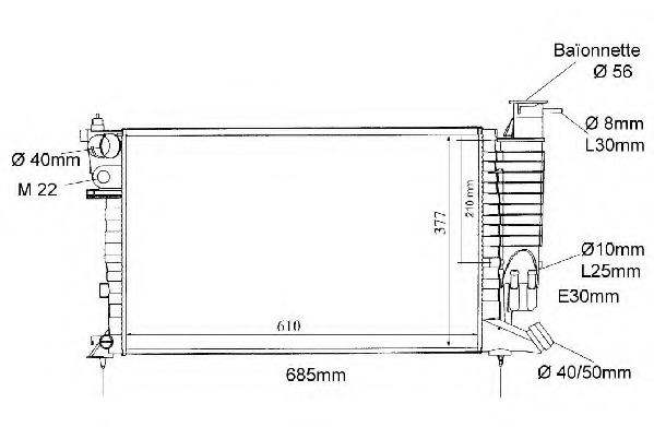 Radiator racire motor