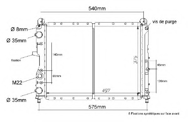 Radiator racire motor