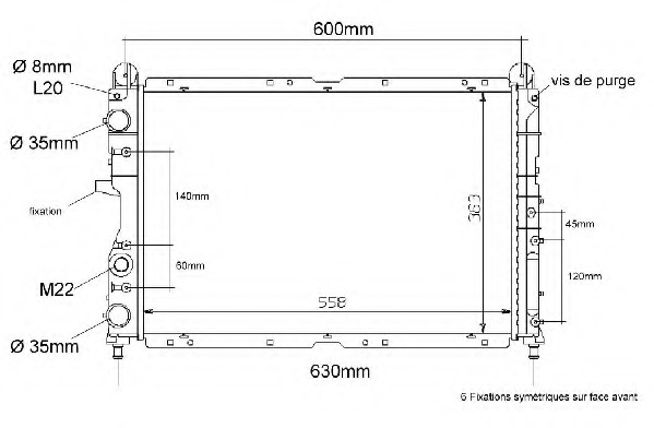 Radiator racire motor