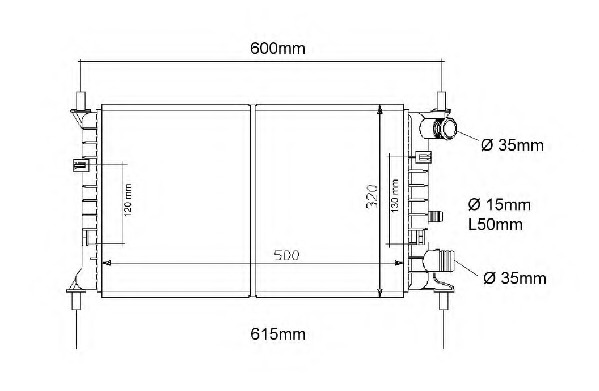 Radiator racire motor