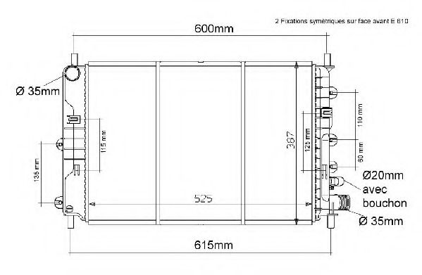 Radiator racire motor