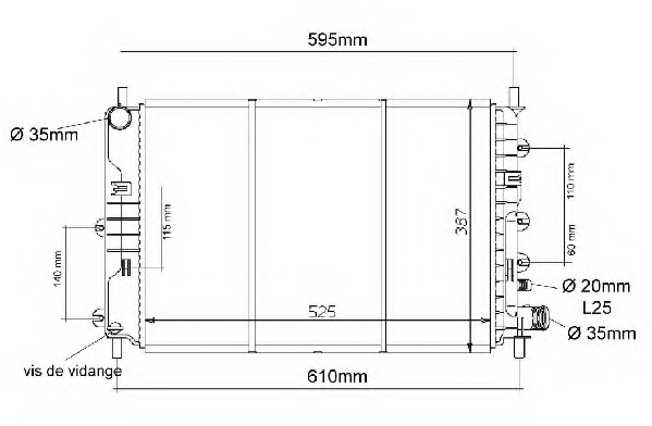 Radiator racire motor