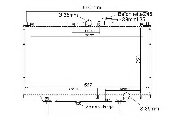 Radiator racire motor