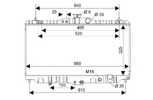 Radiator racire motor